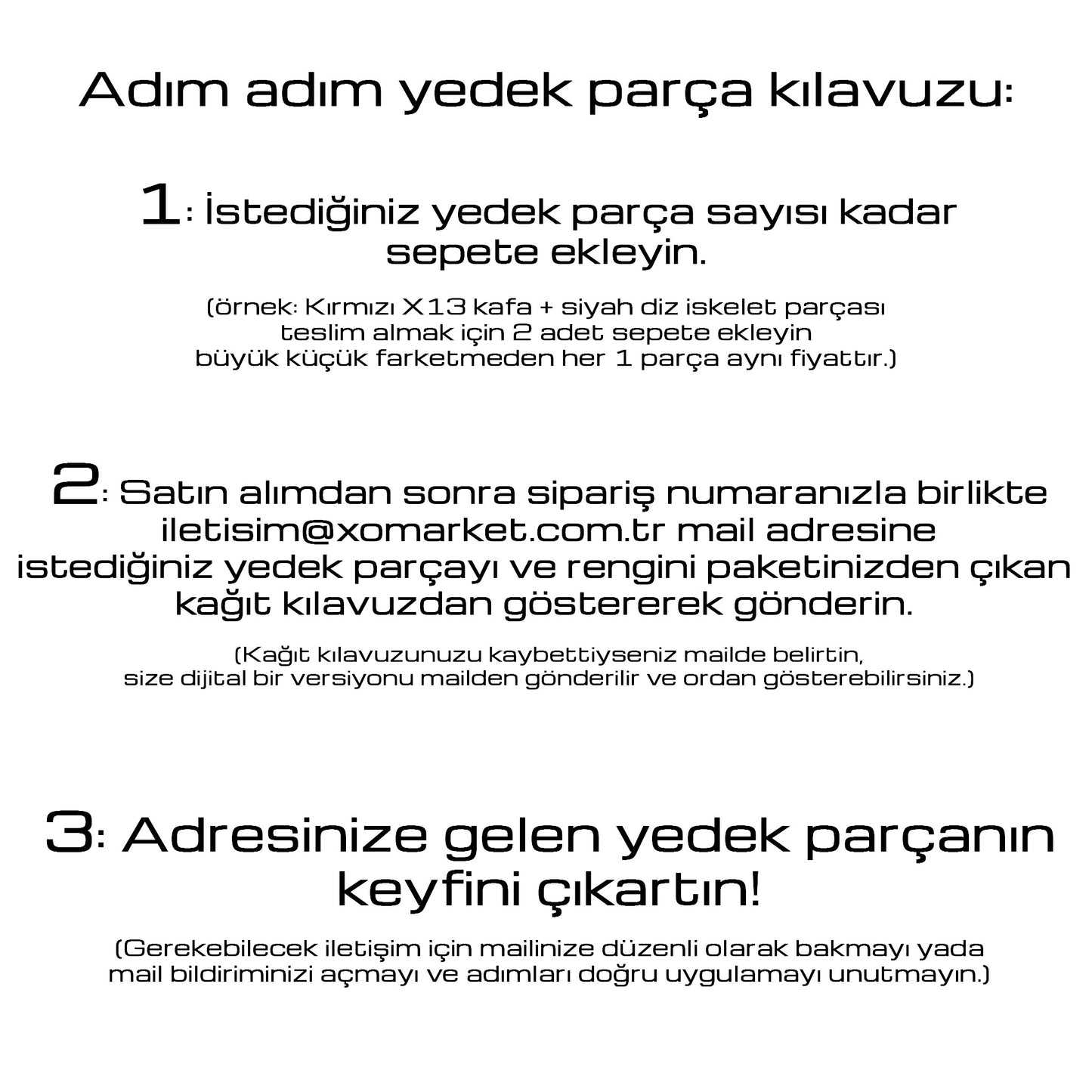 XO Market Yedek Parça Hizmeti